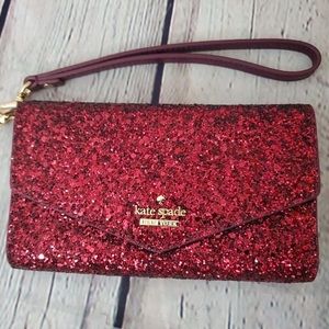 Kate Spade Glitter Wristlet